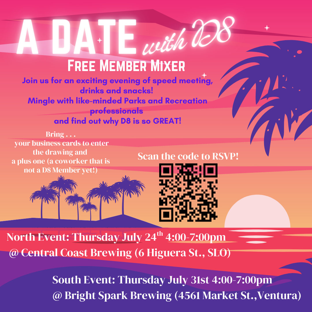 Join us for a Date with D8 today in the North and next week in the South part of the District.